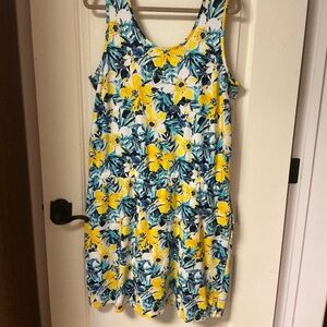 NWOT Denim &Co Dress with Shorts underneath Size XL